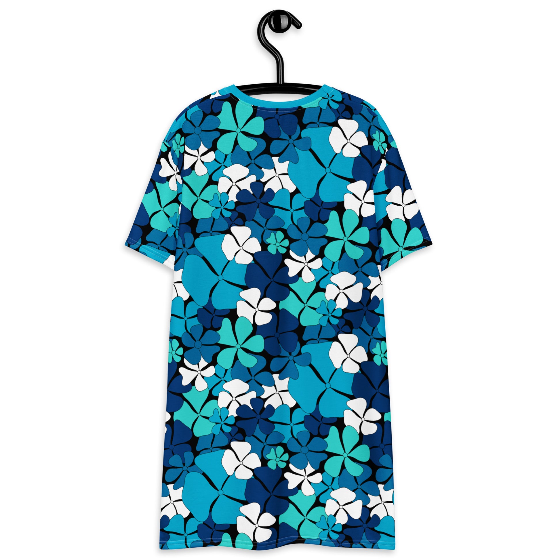 ADELIE blue - T-Shirt Dress | SHALMIAK