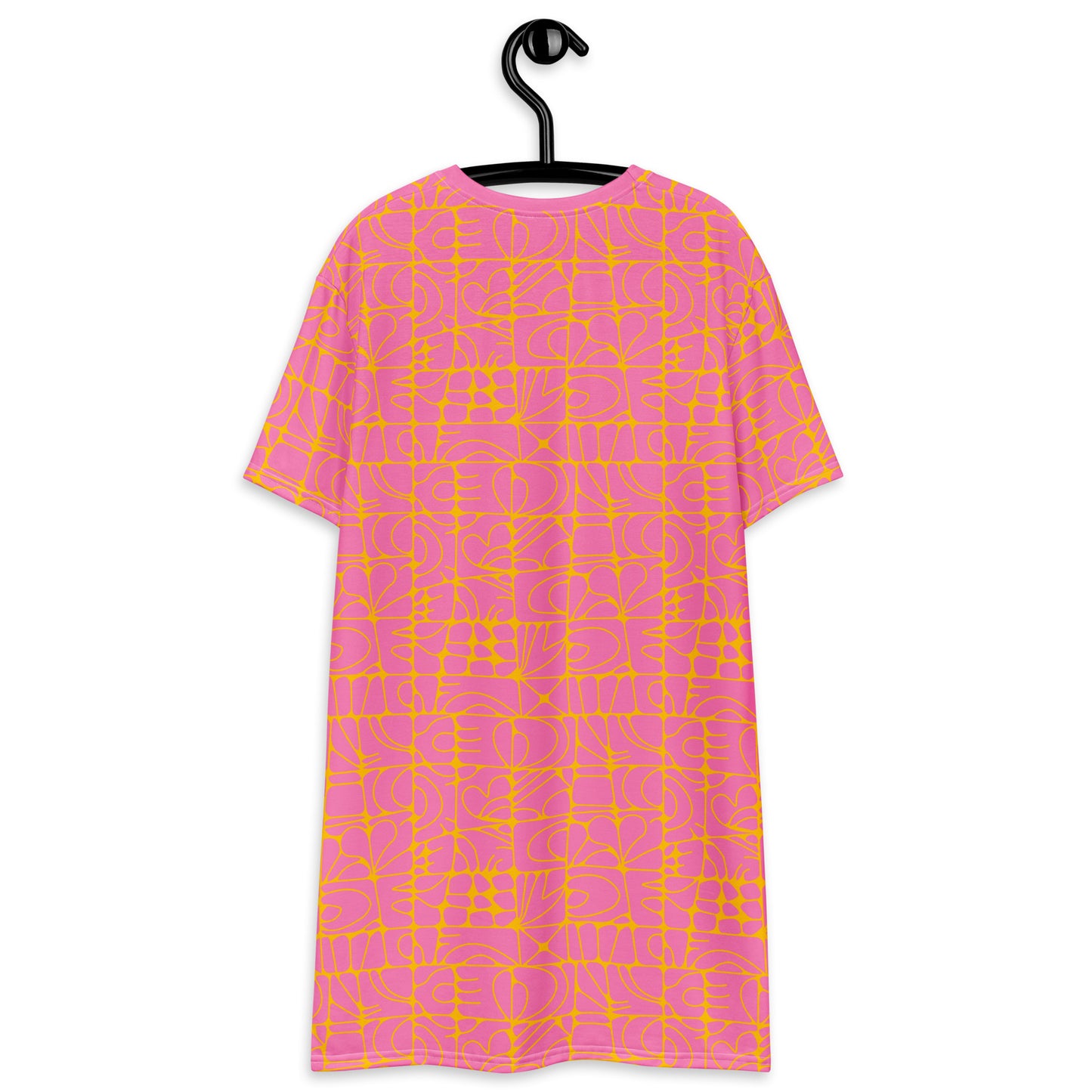 STONE SPIRIT pink yellow - T-Shirt Dress | SHALMIAK