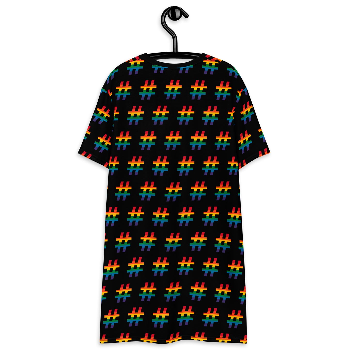 #RAINBOW black - T-Shirt Dress | SHALMIAK