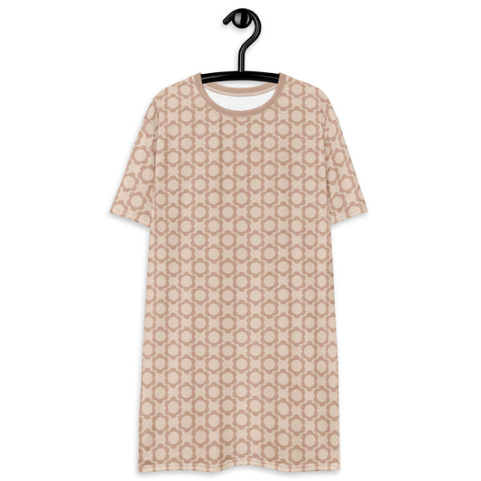 ELLIE BLOOM tender beige - T-Shirt Dress | SHALMIAK