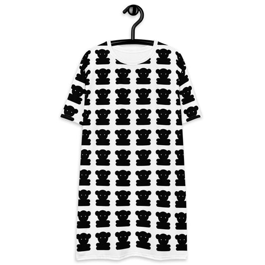 SWEET TEDDY bw - T-Shirt Dress | SHALMIAK