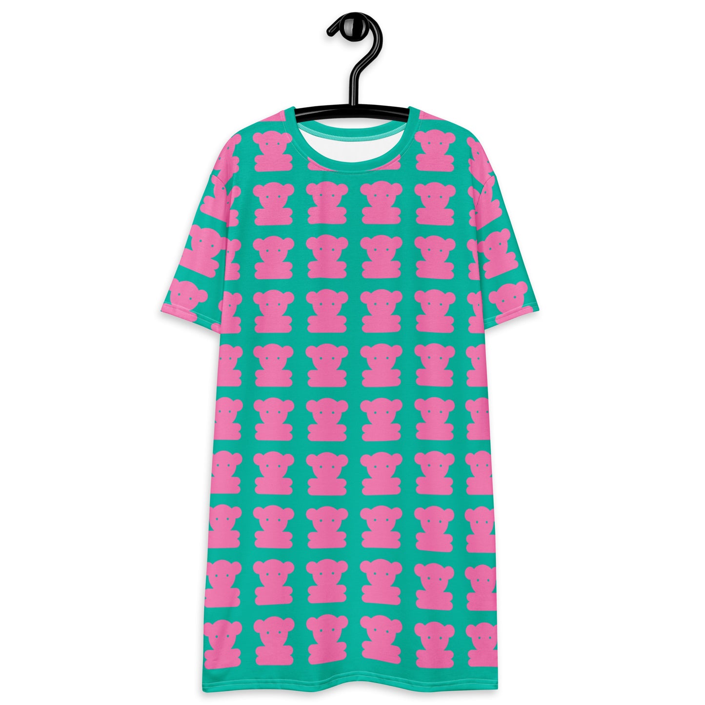 SWEET TEDDY pink mint - T-Shirt Dress | SHALMIAK