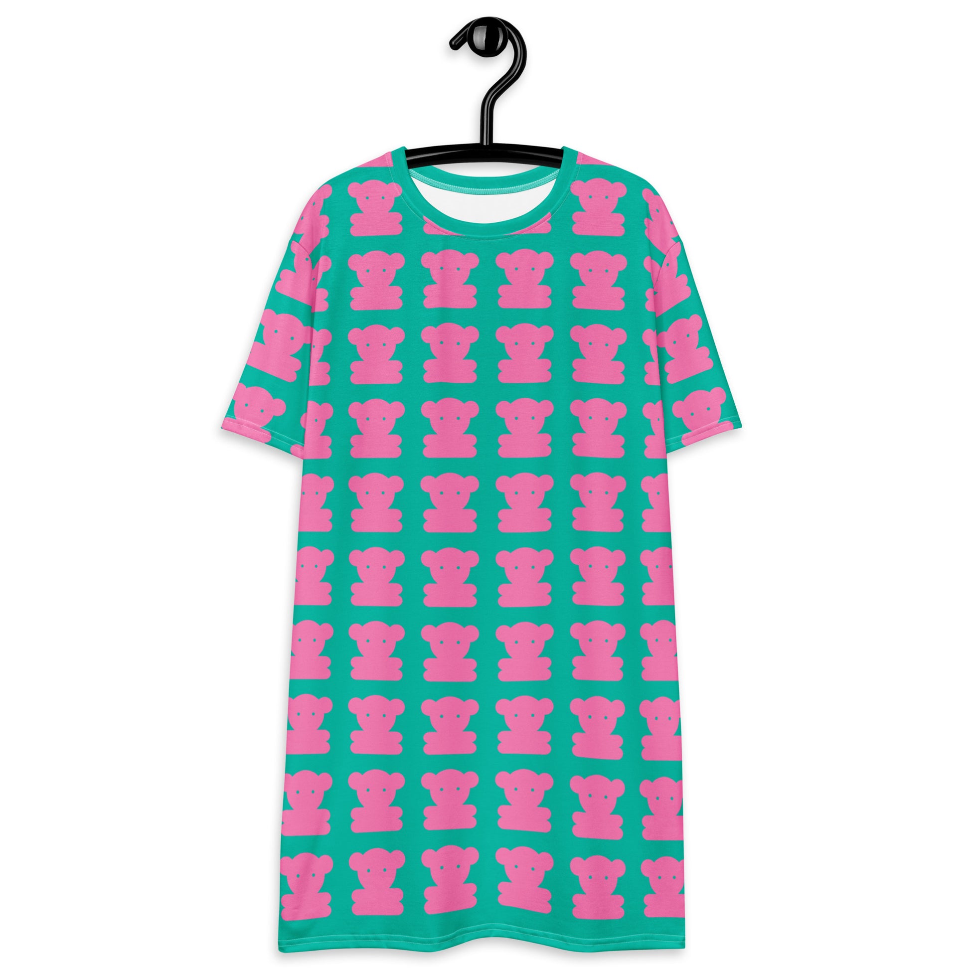 SWEET TEDDY pink mint - T-Shirt Dress | SHALMIAK