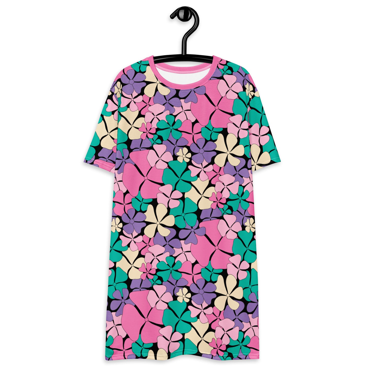ADELIE pink mint - T-Shirt Dress | SHALMIAK