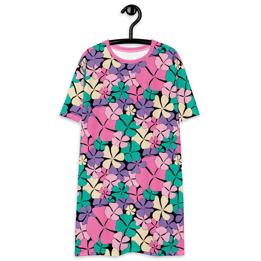 ADELIE pink mint - T-Shirt Dress | SHALMIAK