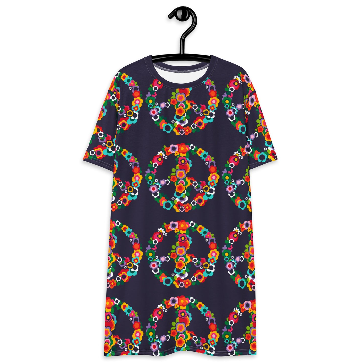 PEACE BLOSSOMS - T-Shirt Dress | SHALMIAK