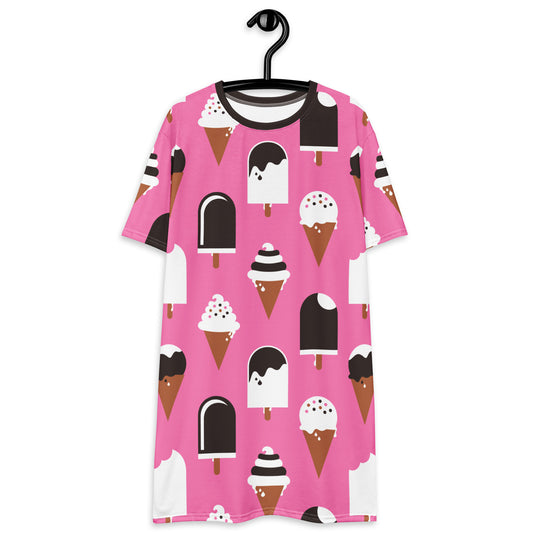 JÄDE pink - T-Shirt Dress | SHALMIAK