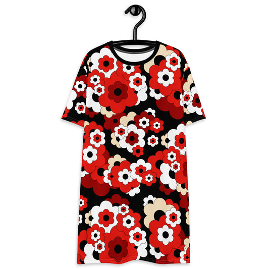 ERICA red - T-Shirt Dress | SHALMIAK