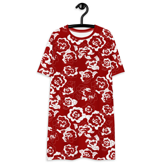 SERENITY scarlet - T-Shirt Dress | SHALMIAK