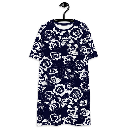 SERENITY navy - T-Shirt Dress | SHALMIAK