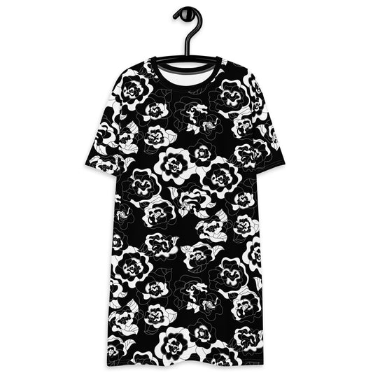 SERENITY bw - T-Shirt Dress | SHALMIAK