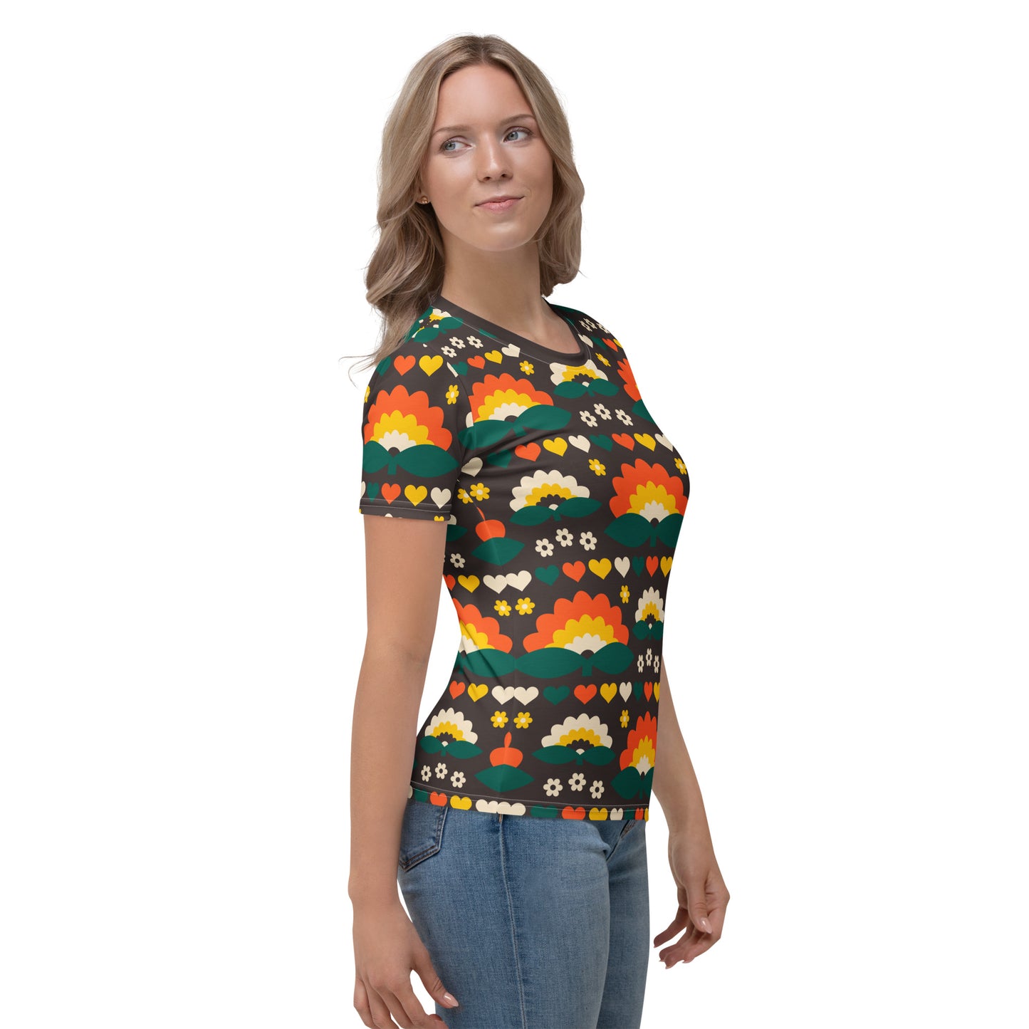 FALL IN LOVE orange brown - Woman's T-Shirt | SHALMIAK