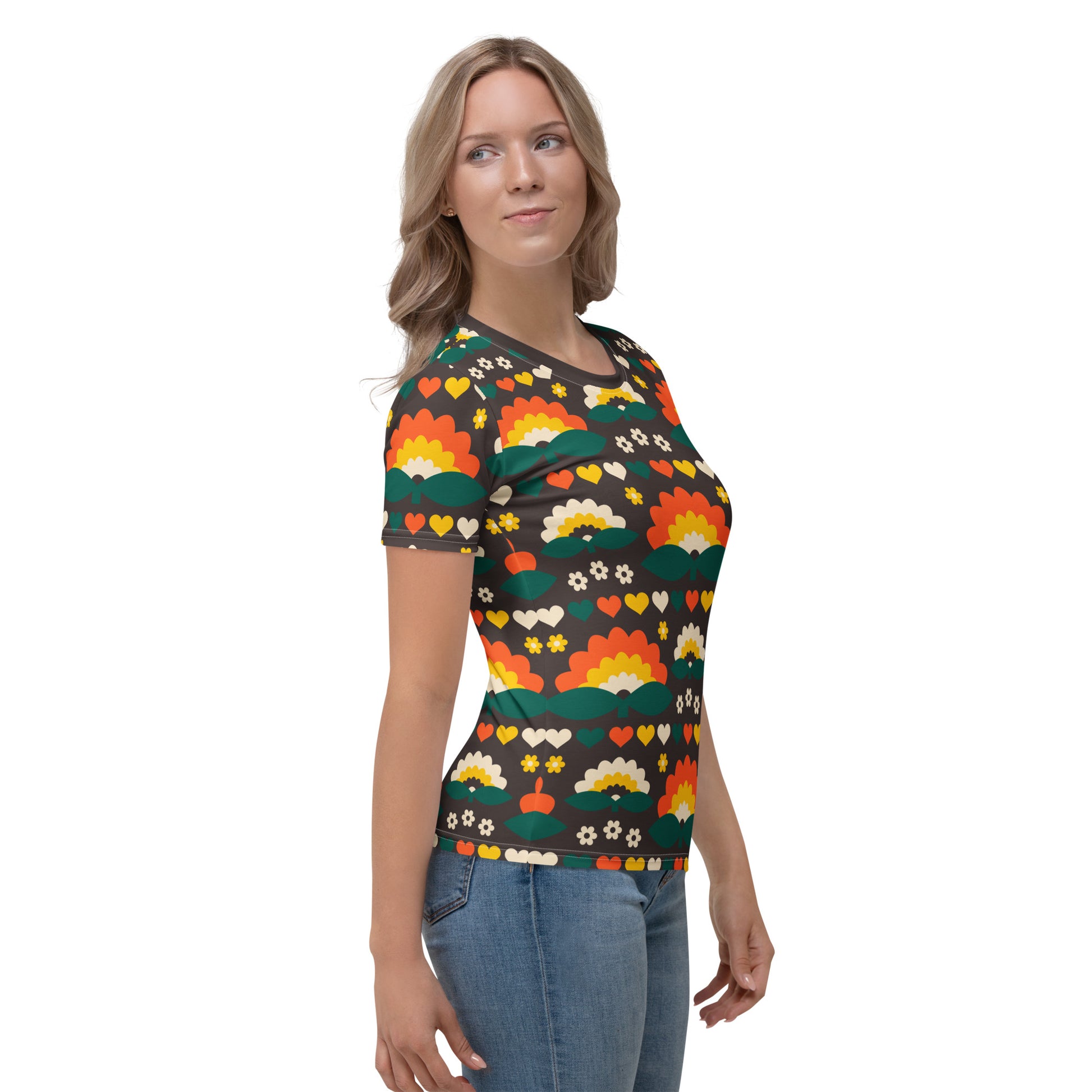 FALL IN LOVE orange brown - Woman's T-Shirt | SHALMIAK
