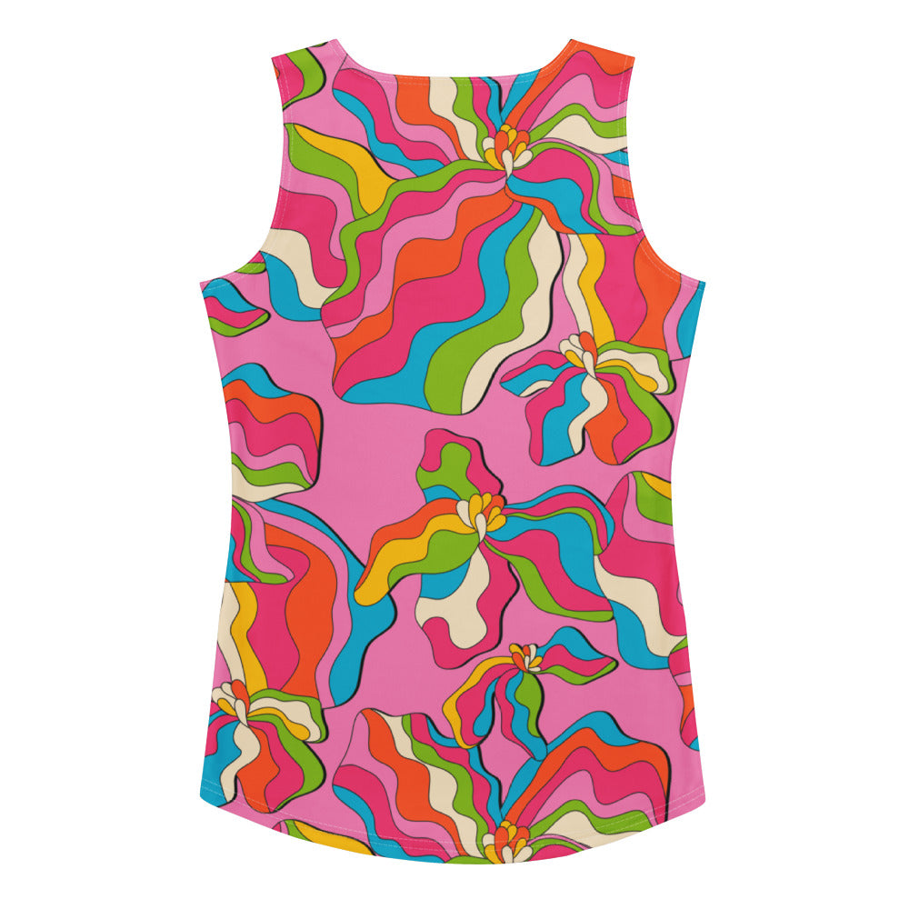 SASSY IRIS pink - Tank Top | SHALMIAK