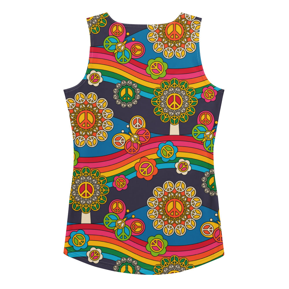 HIPPIE PARK - Tank Top with hip rainbows | SHALMIAK