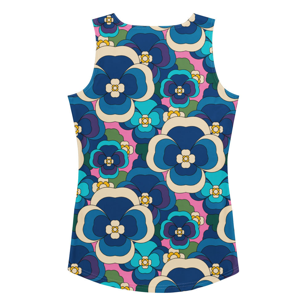 PANSY FANTASY blue pink - Tank Top | SHALMIAK