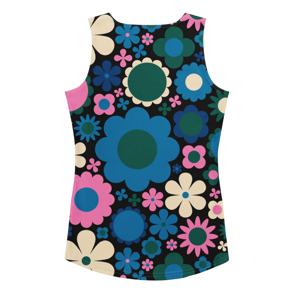 BLOOMPOP blue pink - Tank Top | SHALMIAK