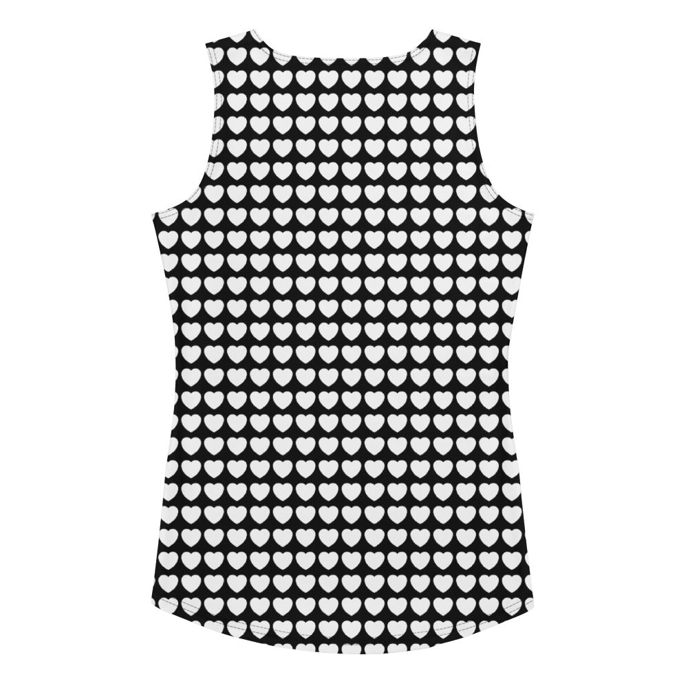 Tank Top - HERTTAHOUND HEARTS bw | SHALMIAK
