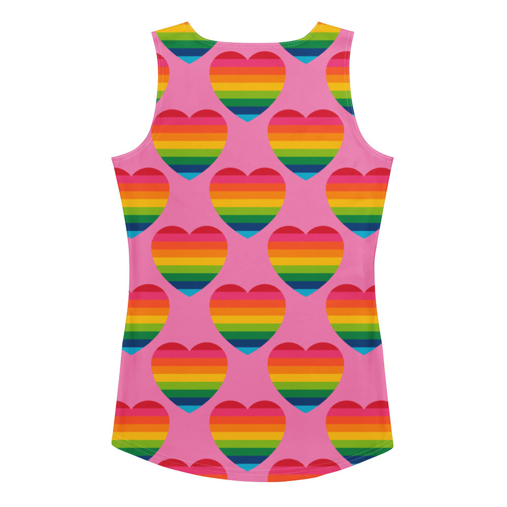 ELLIE LOVE rainbow pink - Tank Top | SHALMIAK
