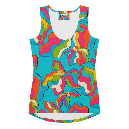 SASSY IRIS turquoise - Tank Top | SHALMIAK