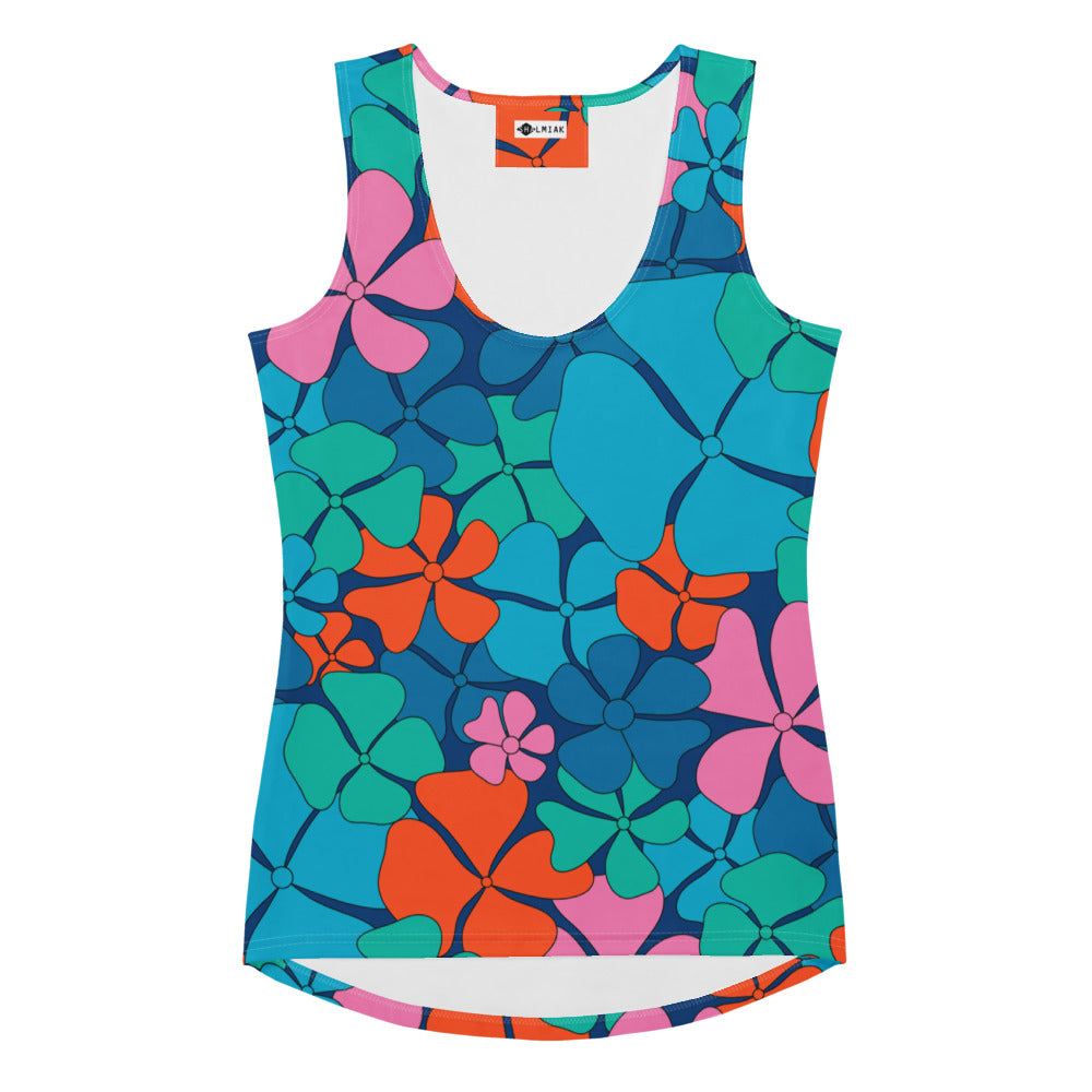 ADELIE orange blue - Tank Top | SHALMIAK