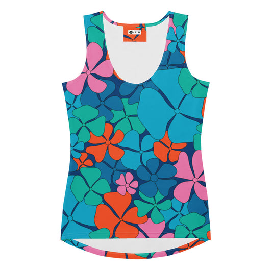 ADELIE orange blue - Tank Top | SHALMIAK