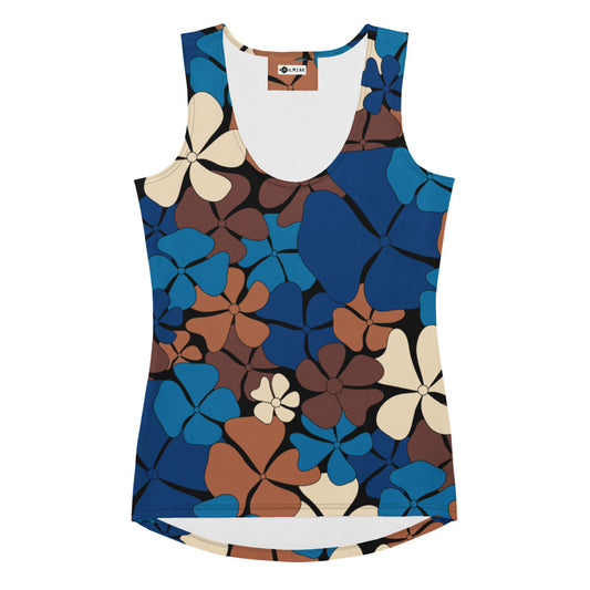 ADELIE blue brown - Tank Top | SHALMIAK