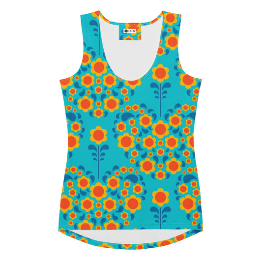 HEARTBEAT orange blue - Tank Top | SHALMIAK
