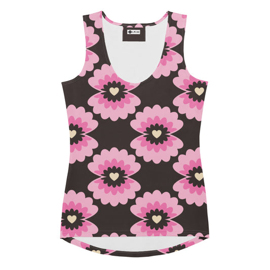 LOVE PEARL pink brown - Tank Top | SHALMIAK