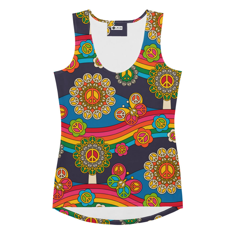 HIPPIE PARK - Tank Top with hip rainbows | SHALMIAK