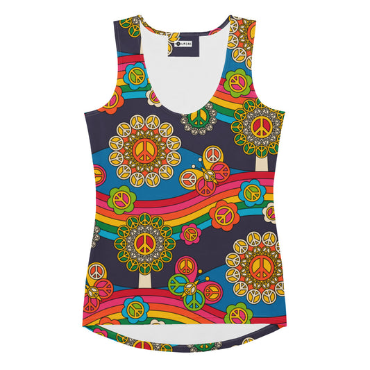 HIPPIE PARK - Tank Top with hip rainbows | SHALMIAK