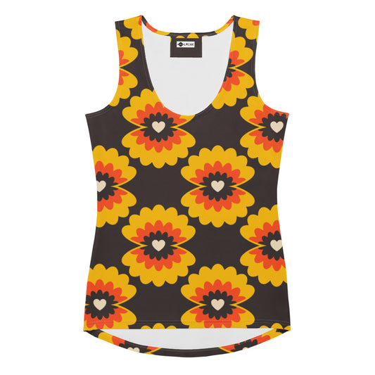 LOVE PEARL orange brown - Tank Top | SHALMIAK