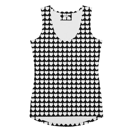 Tank Top - HERTTAHOUND HEARTS bw | SHALMIAK