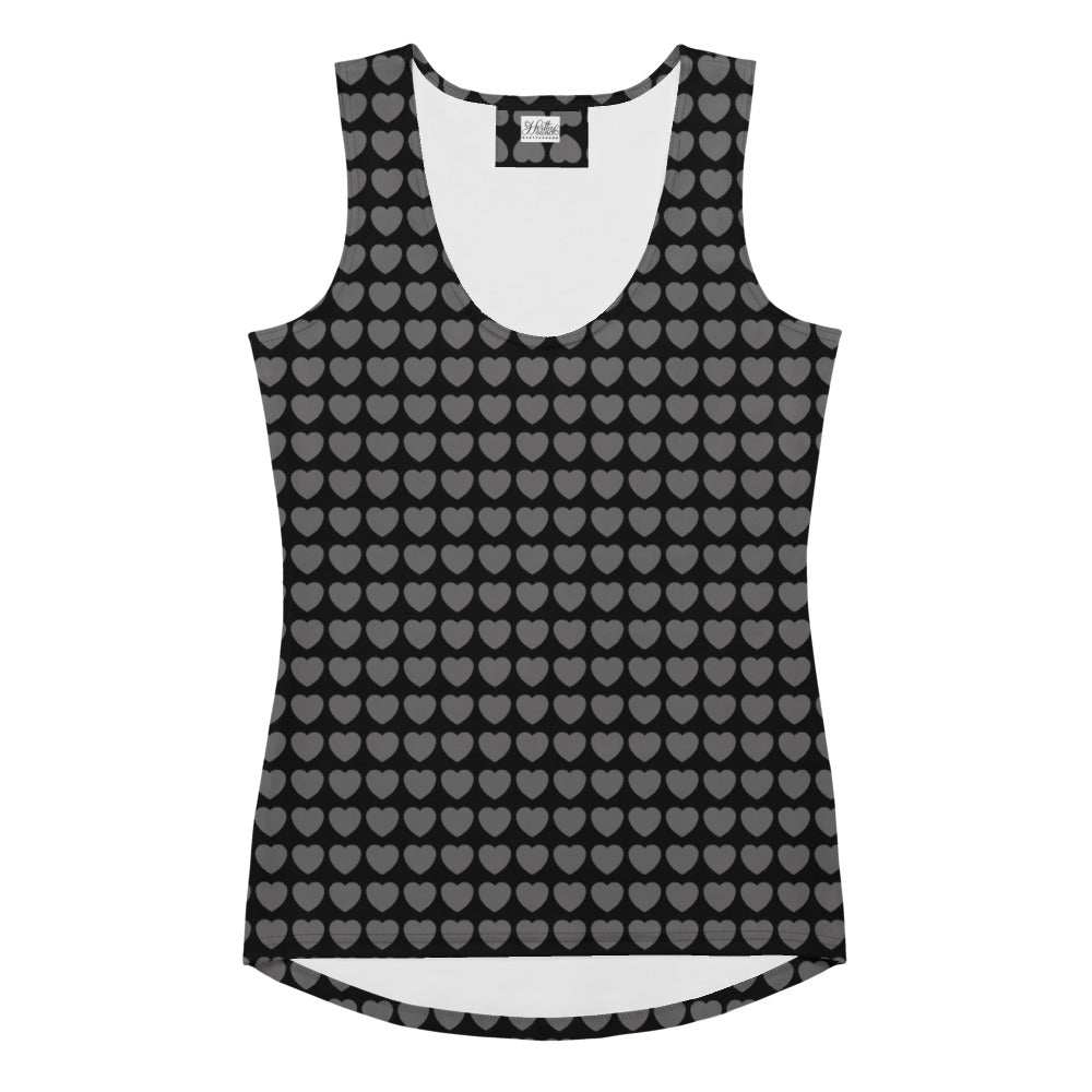Tank Top - HERTTAHOUND HEARTS grey | SHALMIAK