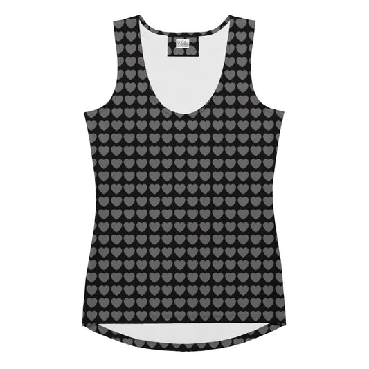 Tank Top - HERTTAHOUND HEARTS grey | SHALMIAK