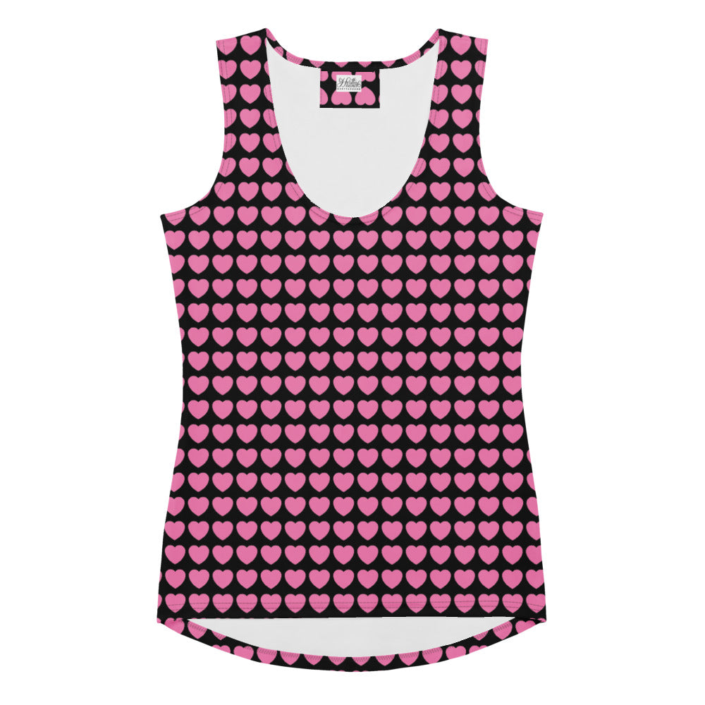 Tank Top - HERTTAHOUND HEARTS pink | SHALMIAK