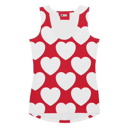 ELLIE LOVE red white - Tank Top | SHALMIAK