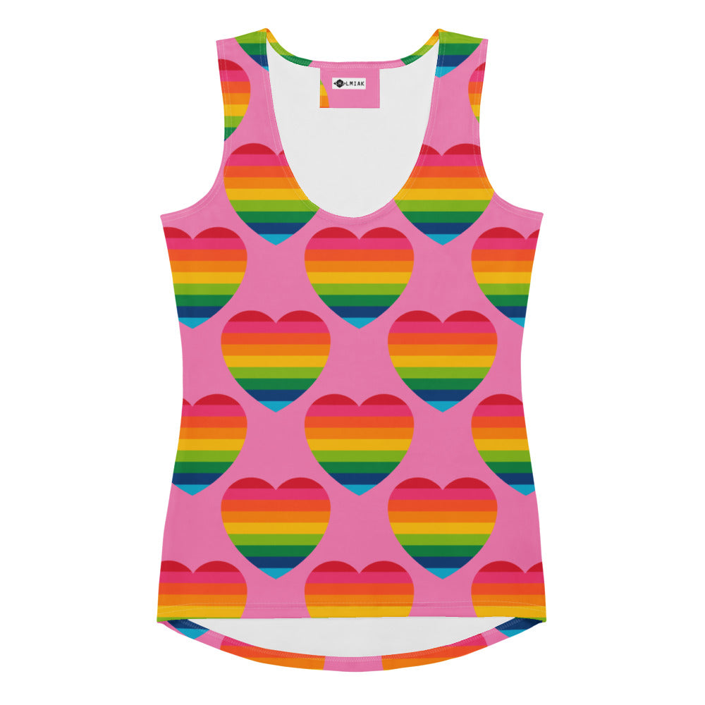 ELLIE LOVE rainbow pink - Tank Top | SHALMIAK