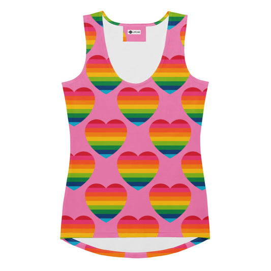 ELLIE LOVE rainbow pink - Tank Top | SHALMIAK