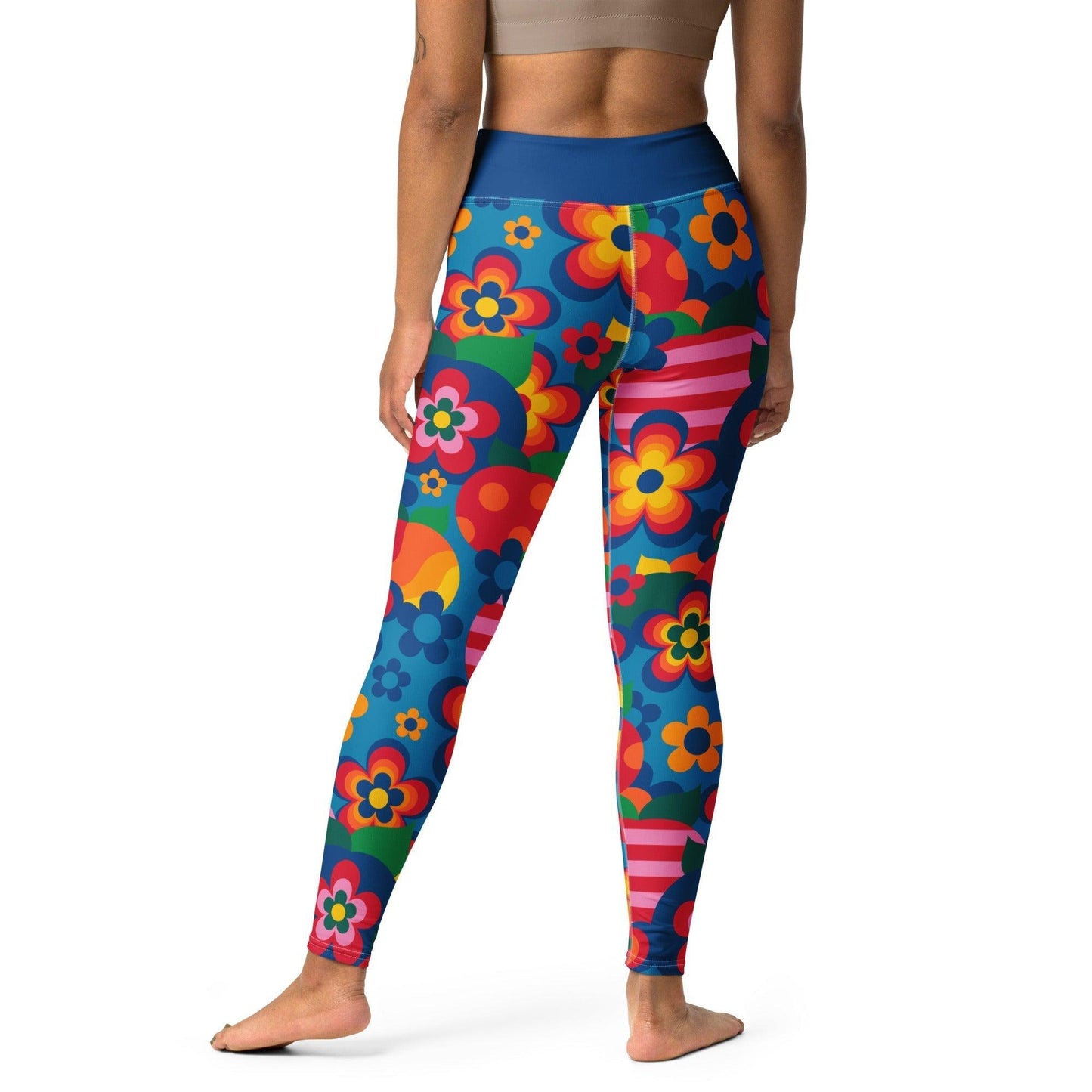 APPLEMANIA blue -2- Yoga Leggings | SHALMIAK