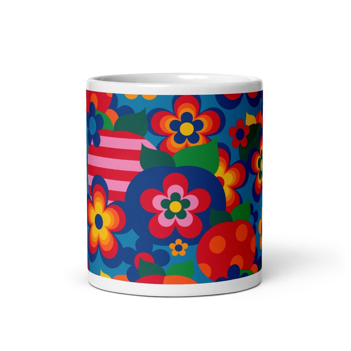 Mug - APPLEMANIA blue - Fun Apple Print