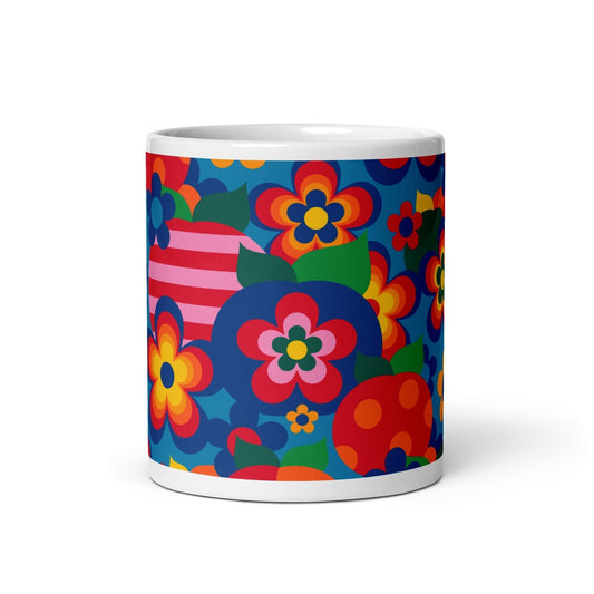 Mug - APPLEMANIA blue - Fun Apple Print