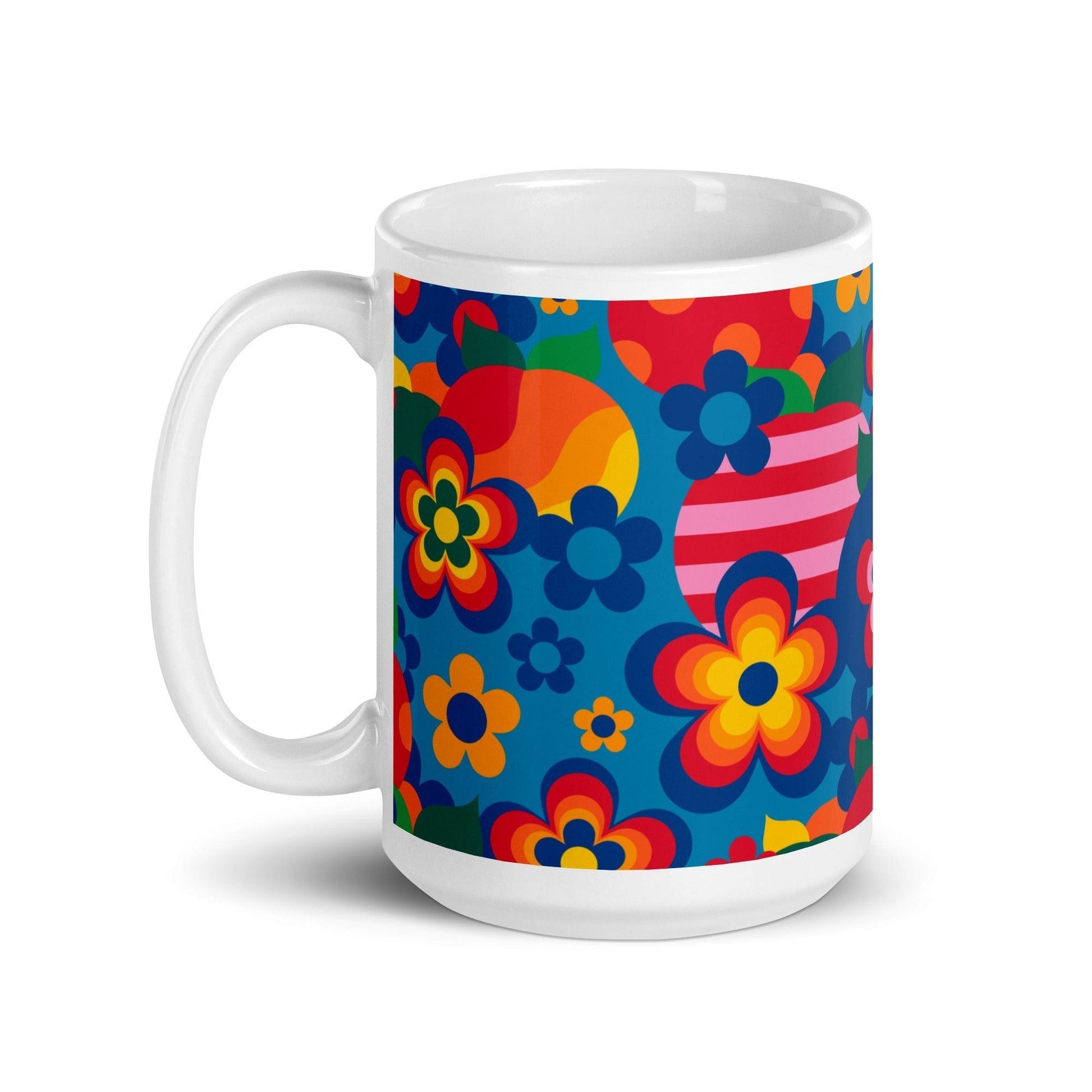 Mug - APPLEMANIA blue - Fun Apple Print