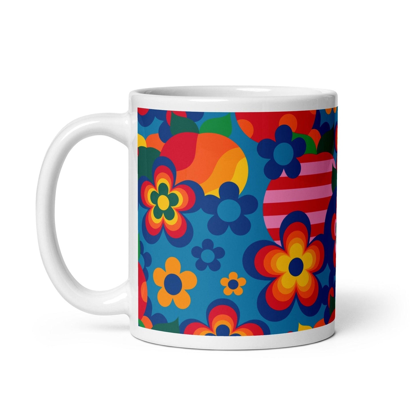 Mug - APPLEMANIA blue - Fun Apple Print