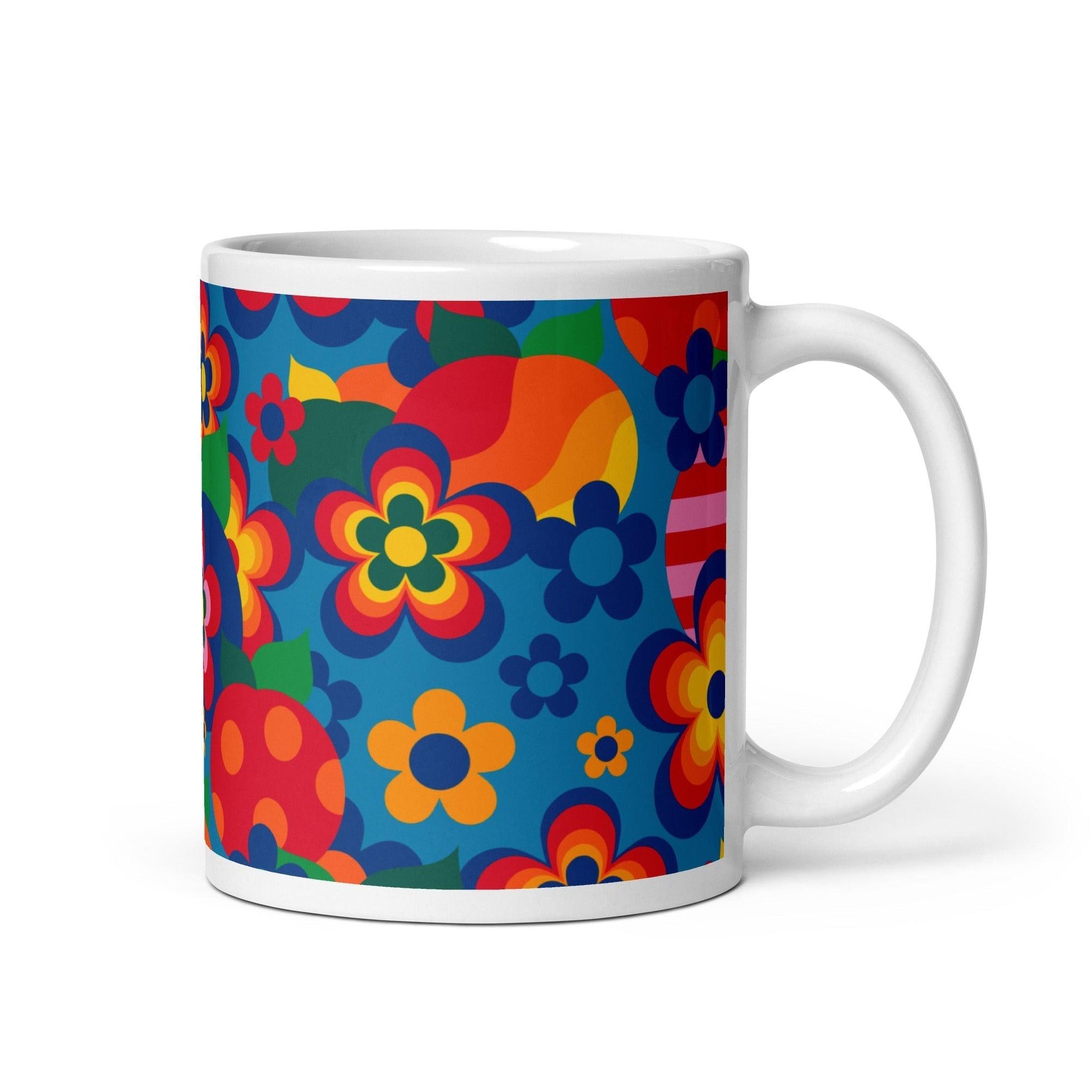Mug - APPLEMANIA blue - Fun Apple Print