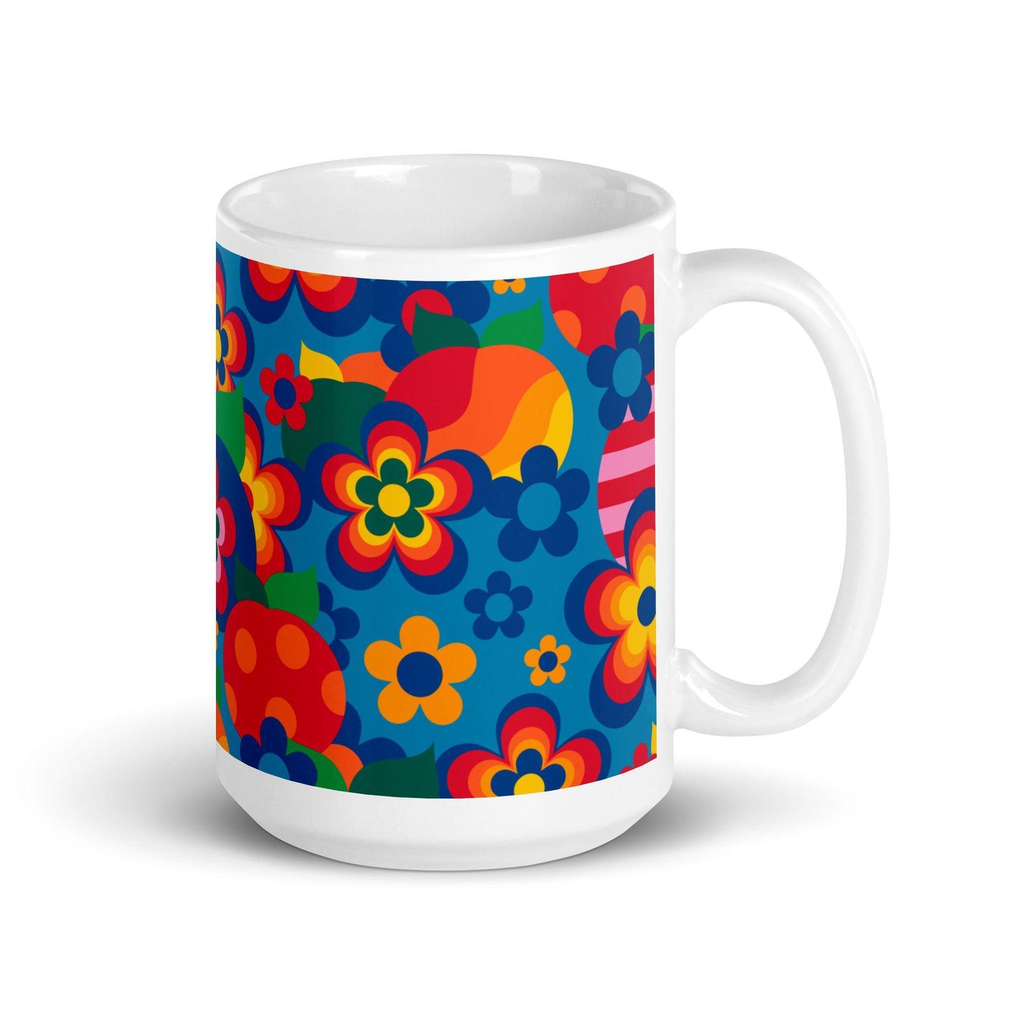 Mug - APPLEMANIA blue - Fun Apple Print