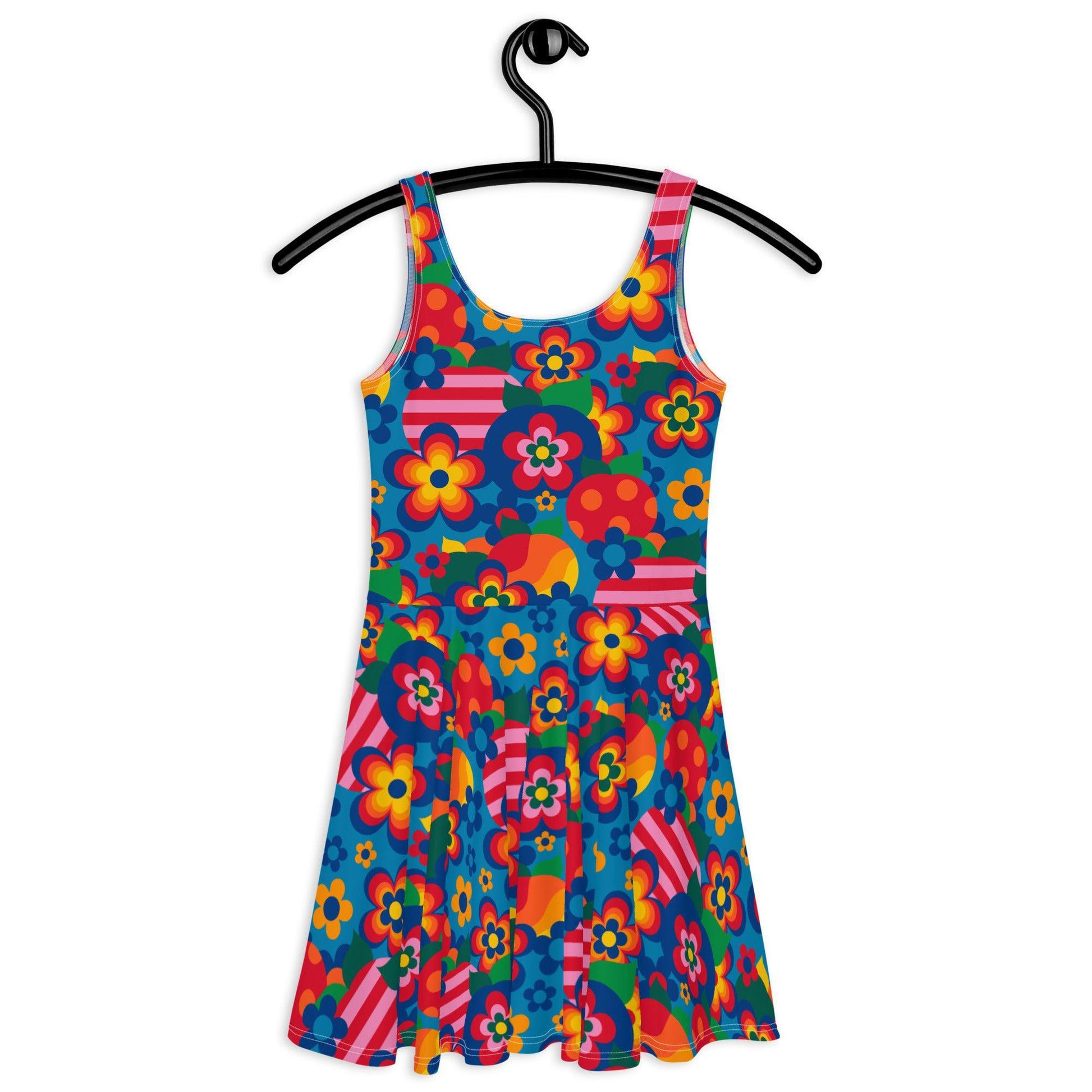 APPLEMANIA blue - Skater Dress | SHALMIAK