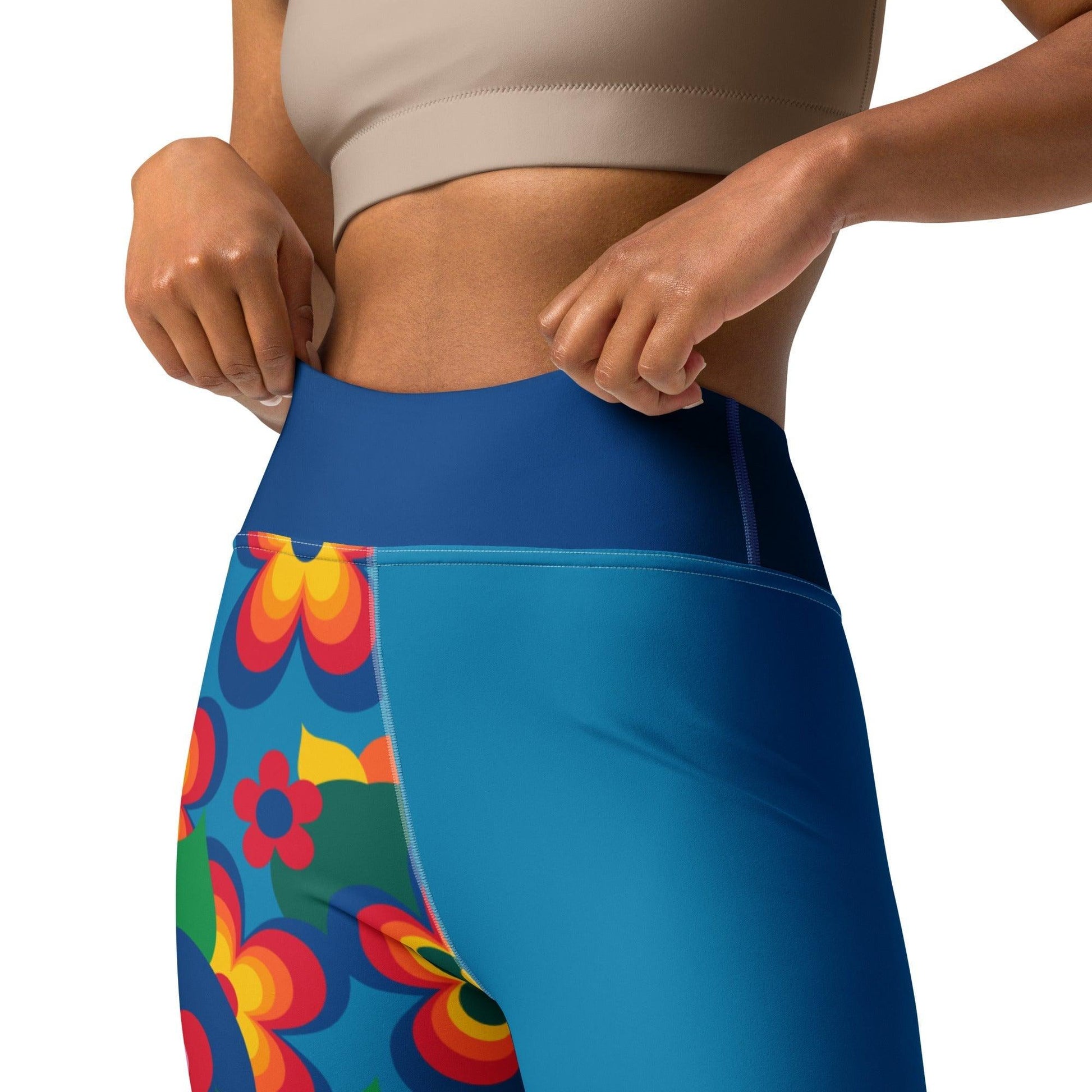 APPLEMANIA blue - Yoga Leggings | SHALMIAK