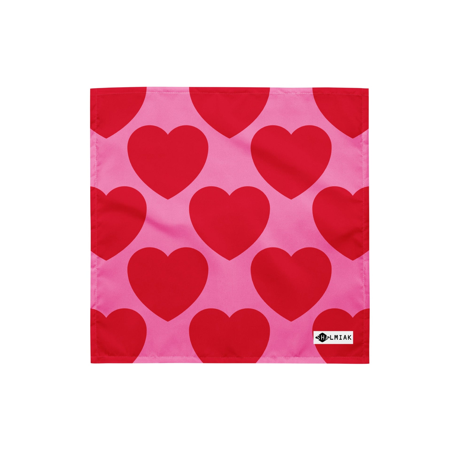 Bandana - ELLIE LOVE red - Bold Heart Print