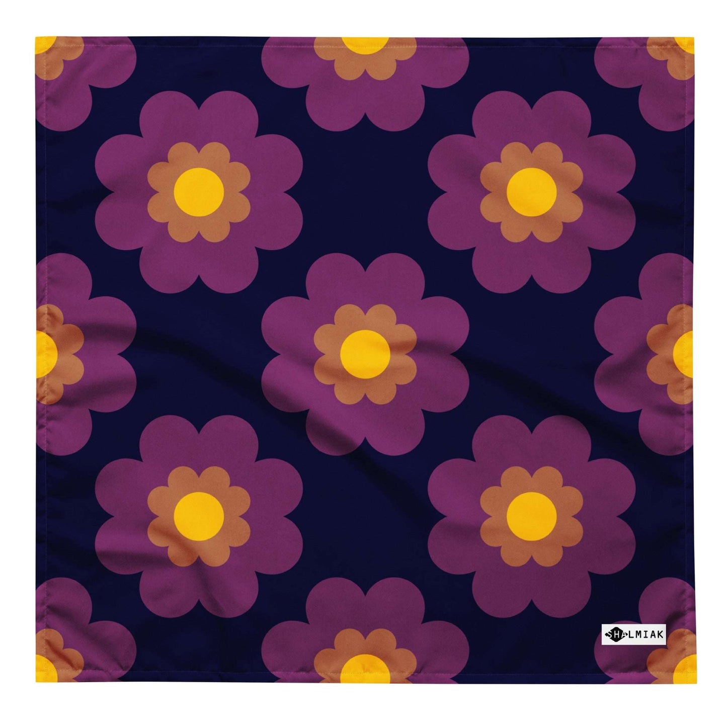Bandana - FANCY BLOOM plum